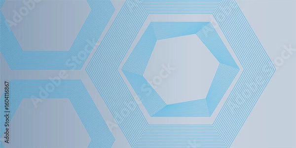 Fototapeta White abstract background with dynamic wavy hexagon texture. suitable for wallpaper art simple design