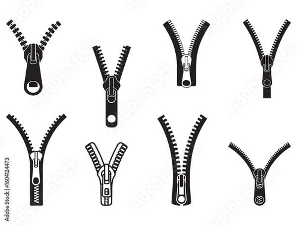 Fototapeta ZIPPER SILHOUETTE