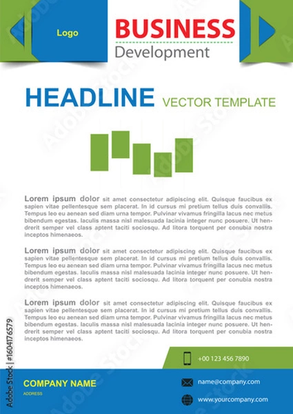 Fototapeta Business Development Template.eps