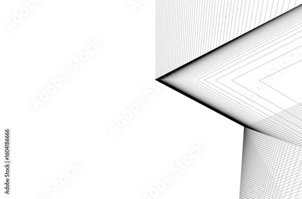 Fototapeta architecture building 3d rendering