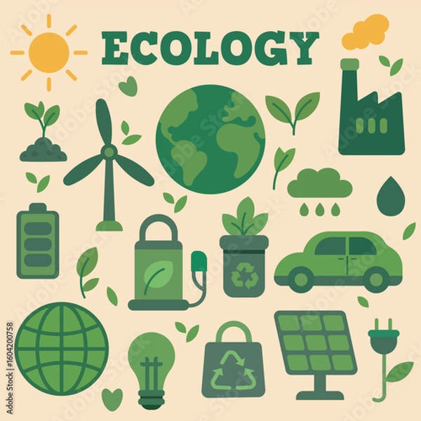 Obraz Diverse Ecology Green Elements