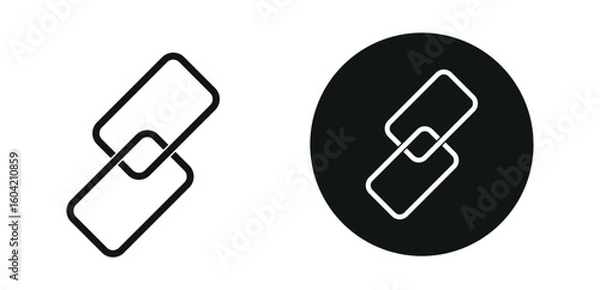 Fototapeta link icon. link png and vector illustration on transparent background.