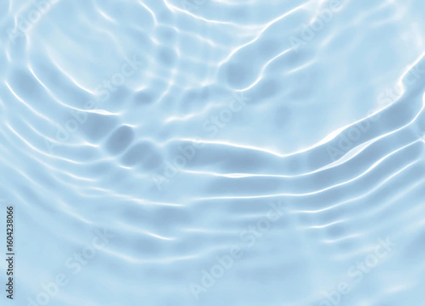 Fototapeta Abstract blurred shades of blue water background. Light and shadow ripples or splashes surface of water texture. Water waves with shining and reflection pattern photography for​ design artwork.