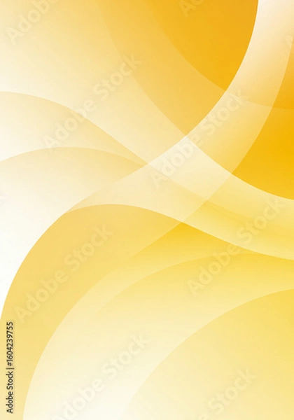 Fototapeta Abstract yellow gradient background with smooth flowing curves 
