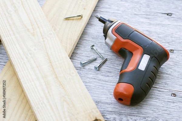 Obraz 大工道具　工具、日曜大工、電動ドライバー