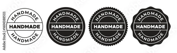 Fototapeta Handmade Product Vector Label Set