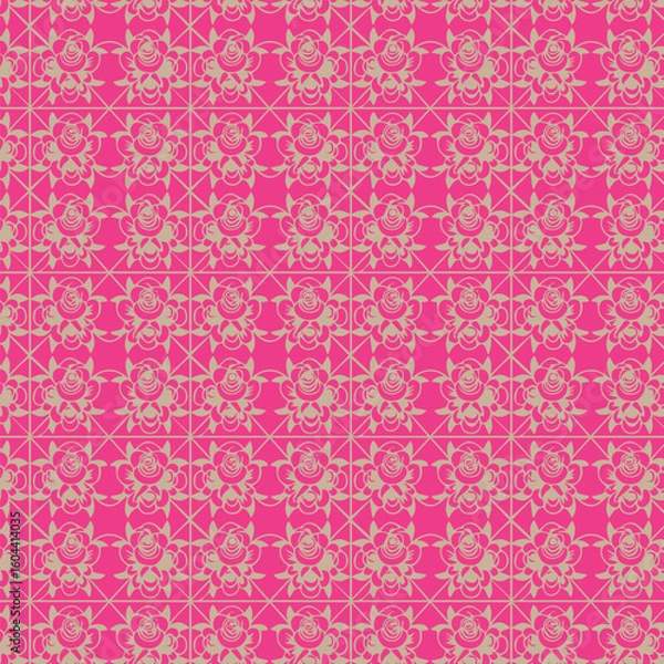 Obraz seamless pattern with pink flowers