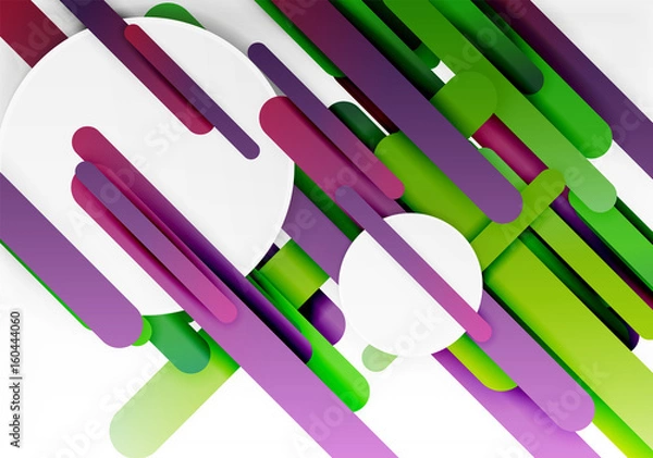 Fototapeta Cut 3d paper color straight lines abstract background