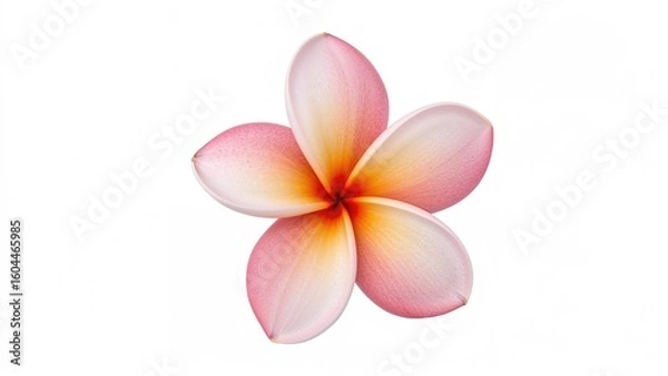 Obraz Isolated colorful flower with nature-inspired design on white