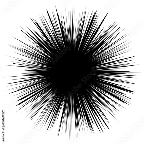 Obraz 漫画に使える集中線素材