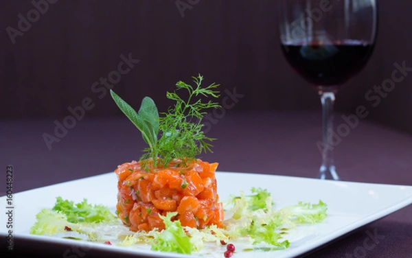 Fototapeta Salmon salad