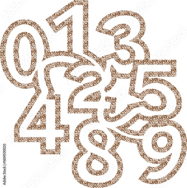 Fototapeta un numbers learning game sheet for kids, colorful math activity worksheet, preschool counting practice, educational number puzzle, kindergarten printable, early math learning vector design