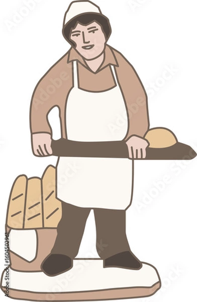 Obraz Santon de Provence boulanger