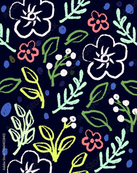 Obraz seamless floral pattern with flowers