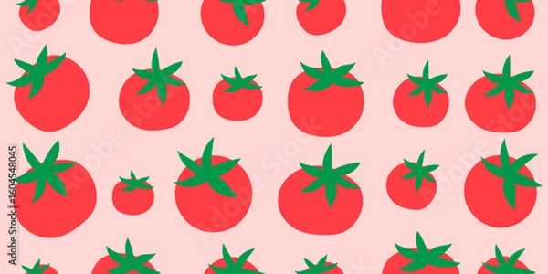 Obraz Tomato seamless pattern background