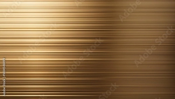 Fototapeta Clean Brushed Gold Texture with Horizontal Lines