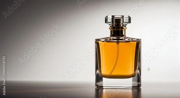 Obraz perfume bottle isolated on black