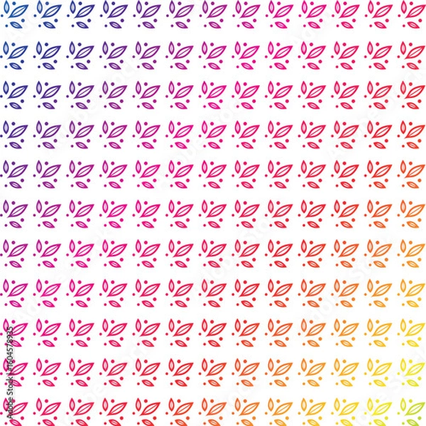 Fototapeta Leaves Pattern. Endless Background. Seamless
