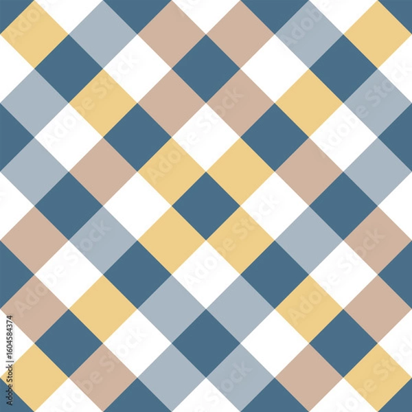 Obraz Checkered plaid seamless pattern background.