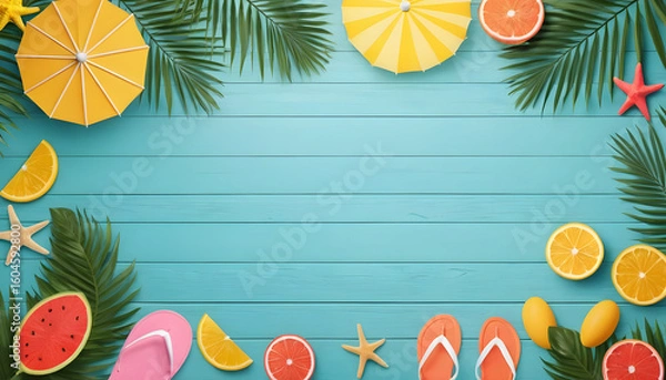 Obraz frame with fruits