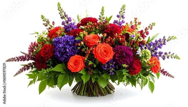 Obraz Vibrant floral bouquet arrangement