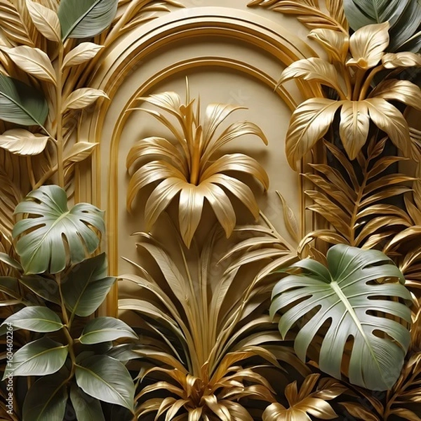 Obraz gold and silver