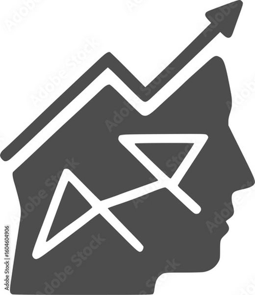 Obraz AI Growth Icon – Analytics and Strategy