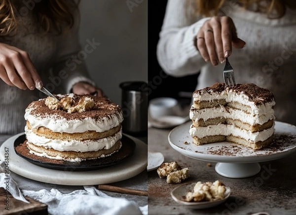 Obraz Delicious Tiramisu Cake