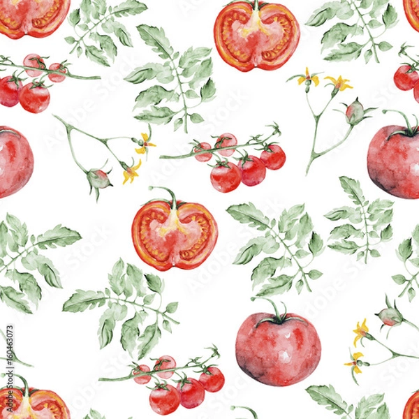 Fototapeta seamless pattern of tomato