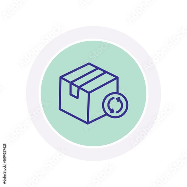Obraz Reorder Parcel vector, pixel perfect, illustrator file 
