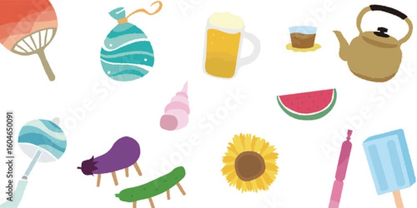 Fototapeta 02_夏_日本_アウトライン後_バリエーション