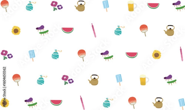 Fototapeta 01_夏_日本_アウトライン後