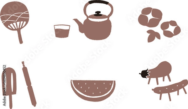 Fototapeta 01_夏_日本_アウトライン後