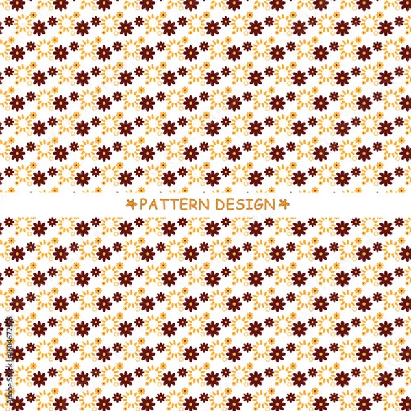 Fototapeta seamless pattern with flowers