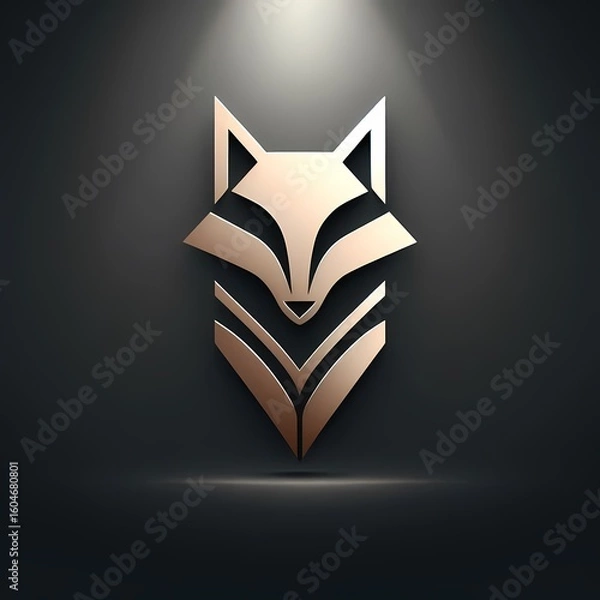 Obraz golden star on black background