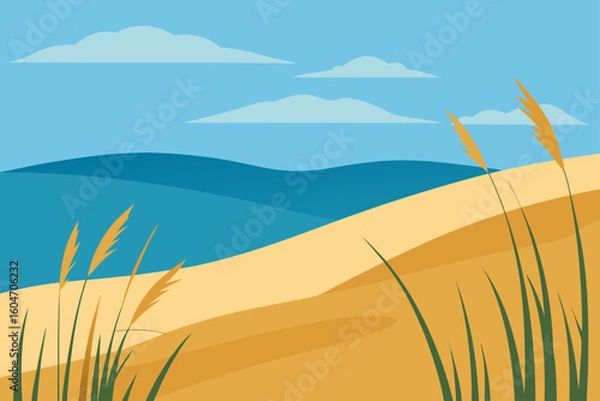 Obraz sand dunes on the beach