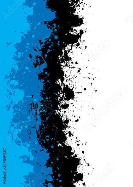 Obraz grunge blue splat