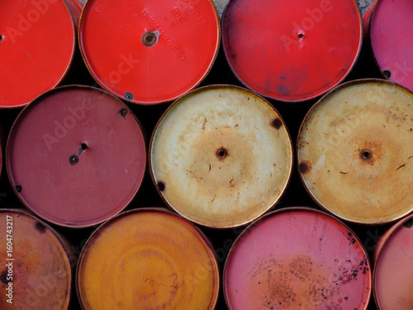 Fototapeta カラフルドラム缶