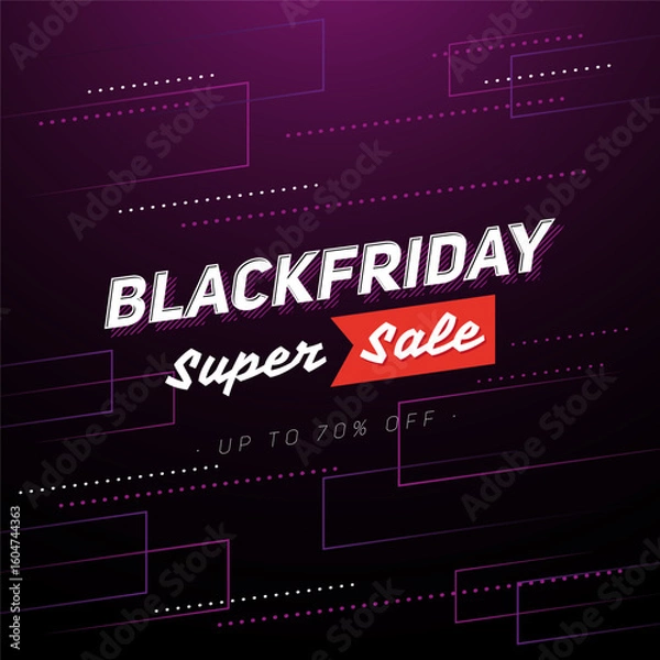 Obraz Bold, eye-grabbing, and built for impact—this Black Friday banner bursts with urgency and style. Ideal for e-commerce brands, promotional campaigns, and seasonal advertising that needs to convert fast