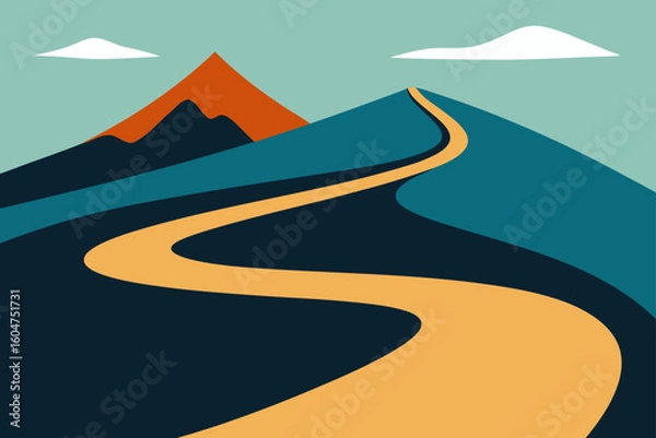 Obraz road to the mountains