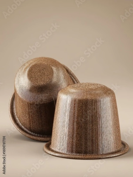 Obraz Coffee Capsules on Neutral Background
