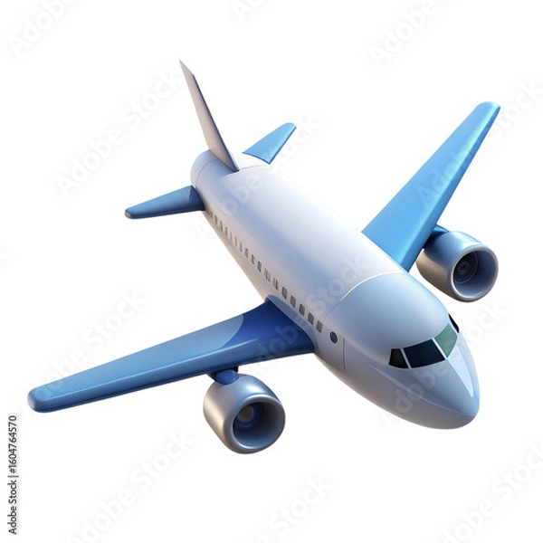 Obraz airplane isolated on a white background