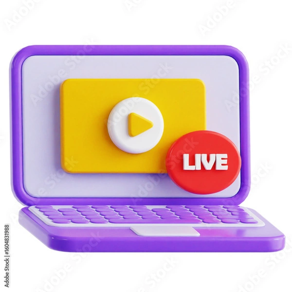 Obraz Live Streaming 3D Ilustration