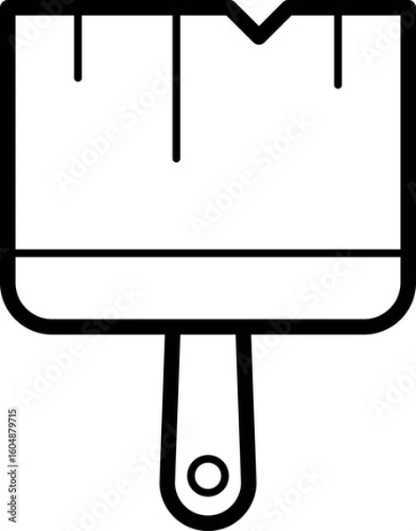 Obraz paint brush outline icon