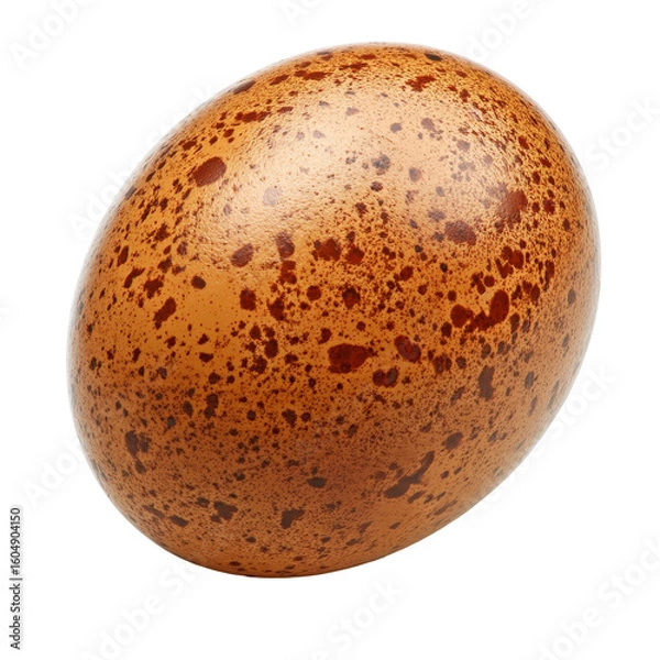 Obraz Unique spotted egg resting on a plain background highlights natural beauty and texture in early morning light