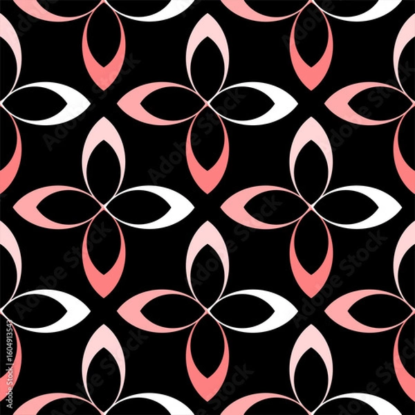 Obraz Seamless abstract geometric floral pattern. Vector Illustration.