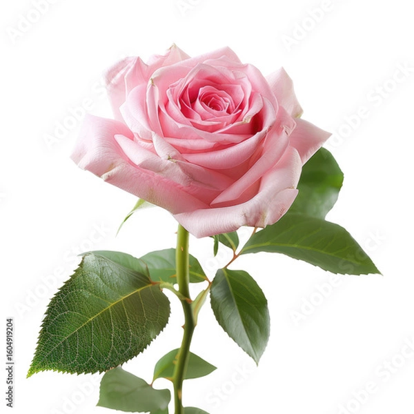 Obraz Single pink rose, close-up