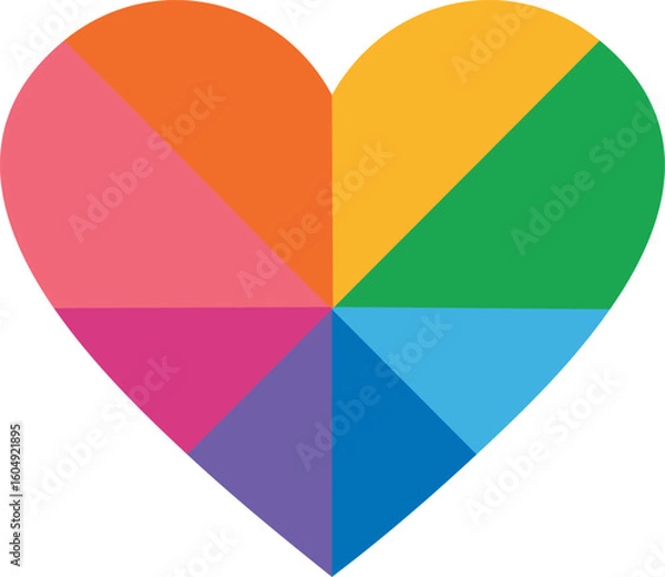 Obraz Colorful heart icon