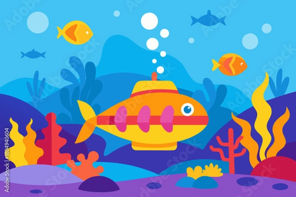 Fototapeta fish in the sea