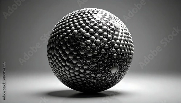 Fototapeta Abstract metallic sphere